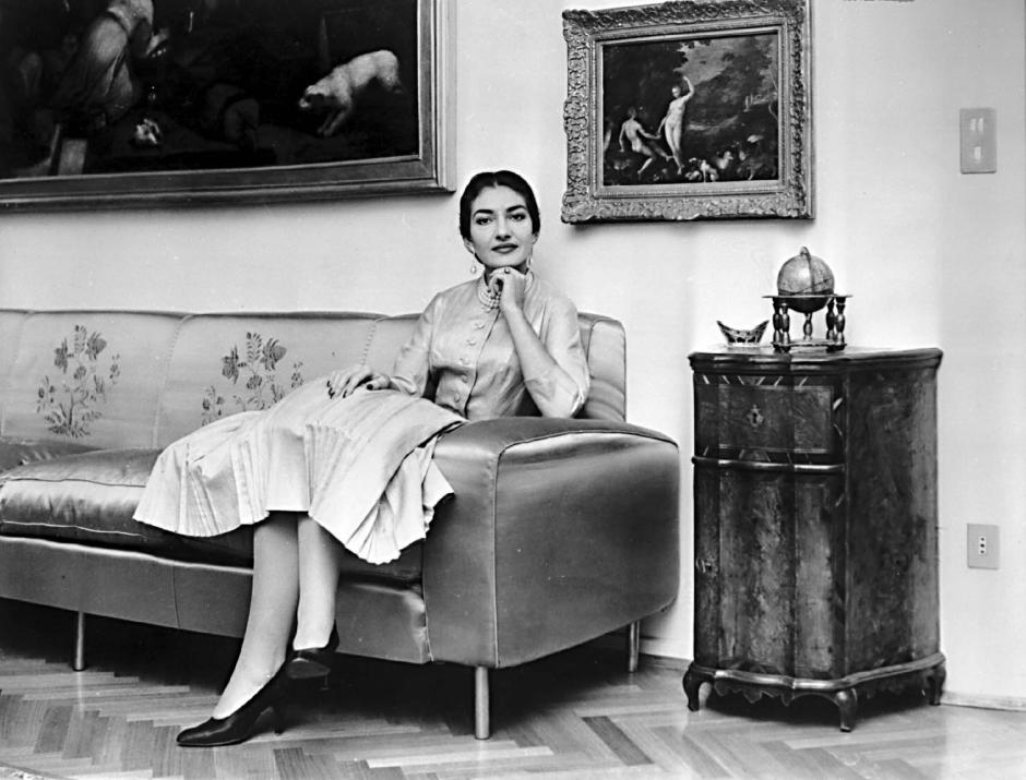 La soprano Maria Callas