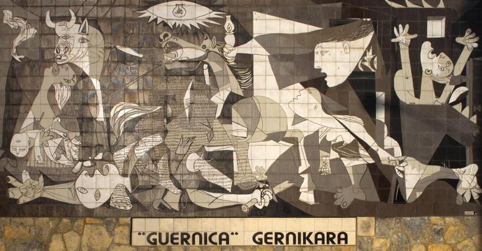 Mural del Guernica en Guernica