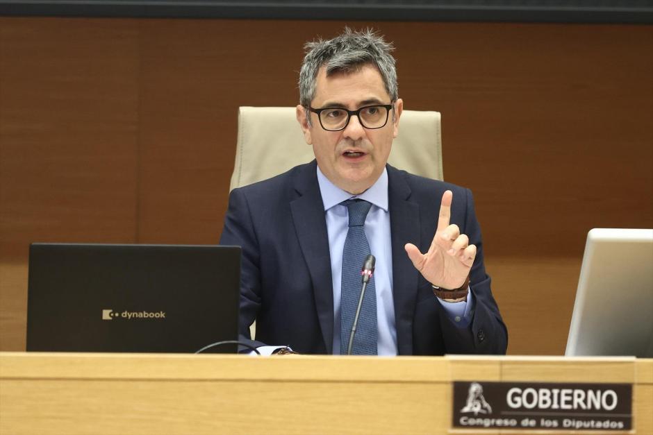 El ministro de Presidencia, Justicia y Relaciones con las Cortes, Félix Bolaños