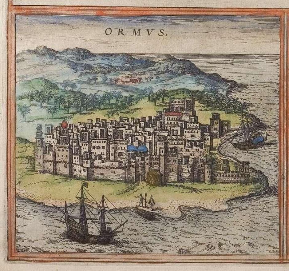 Ormuz, según la obra 'Civitas Orbis Terrarum' de 1572