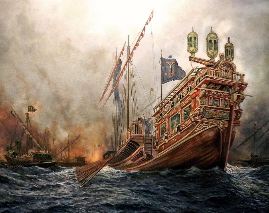 "Batalla de Lepanto, 1571, Galera La Real", José Ferre Clauzel