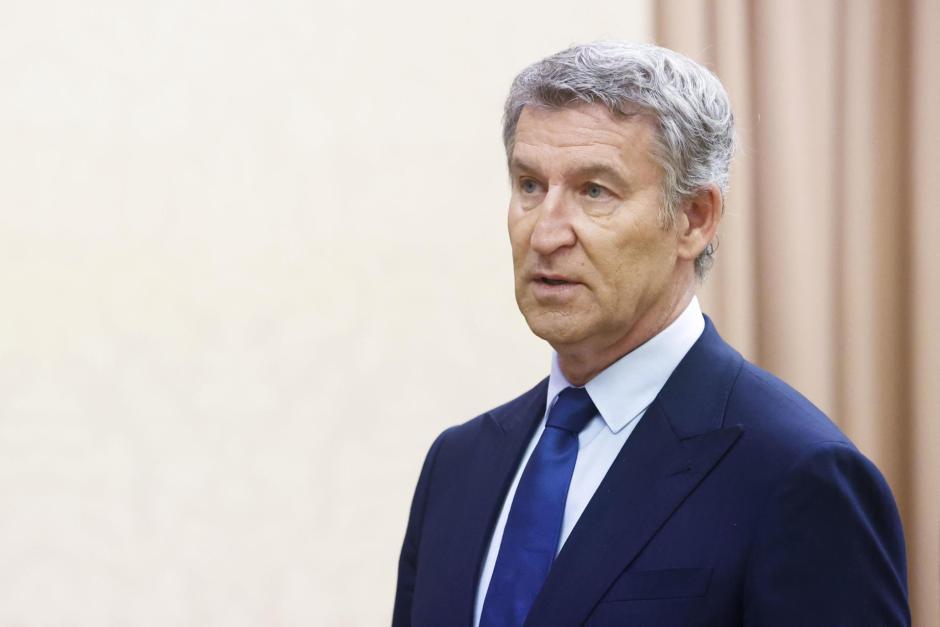 El presidente del PP, Alberto Núñez Feijóo