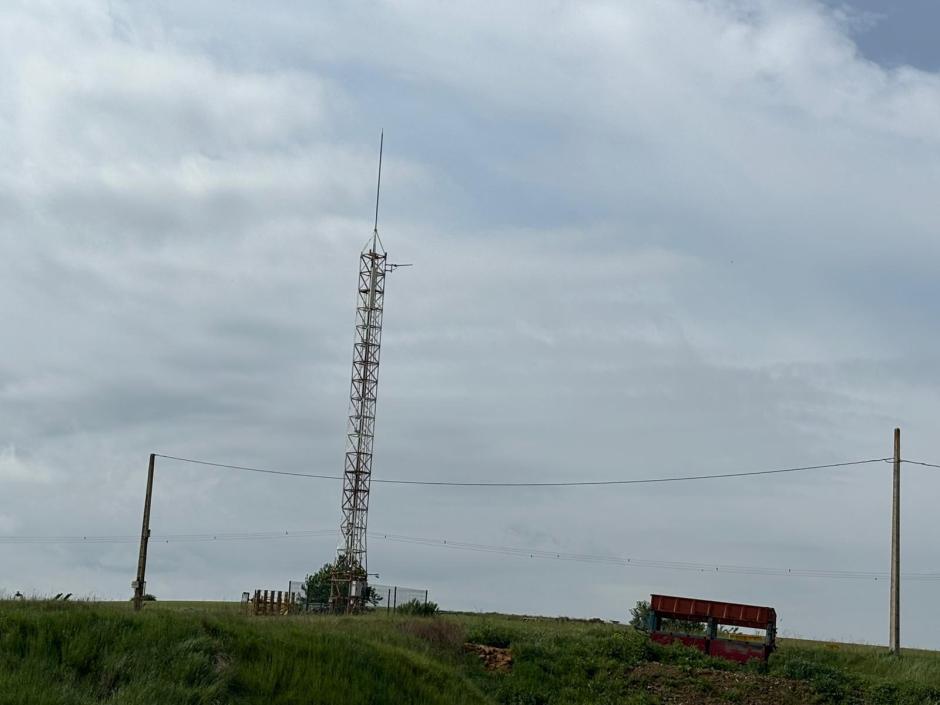 Antena telefónica de San Martín de la Cueza, en León