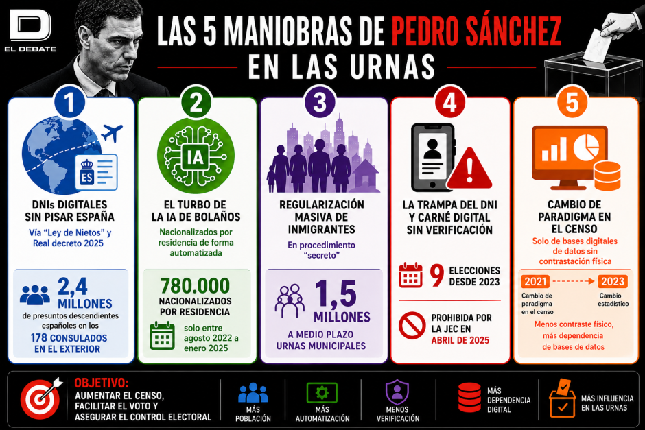 Las cinco maniobras de Sánchez en las urnas