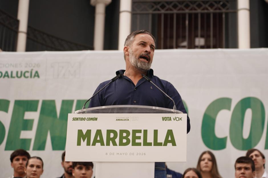 El presidente de Vox, Santiago Abascal.