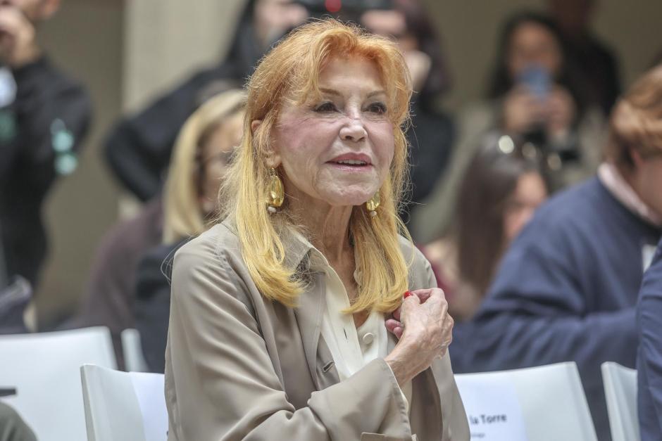 Carmen Thyssen durante la inauguración del Yacimiento Romano