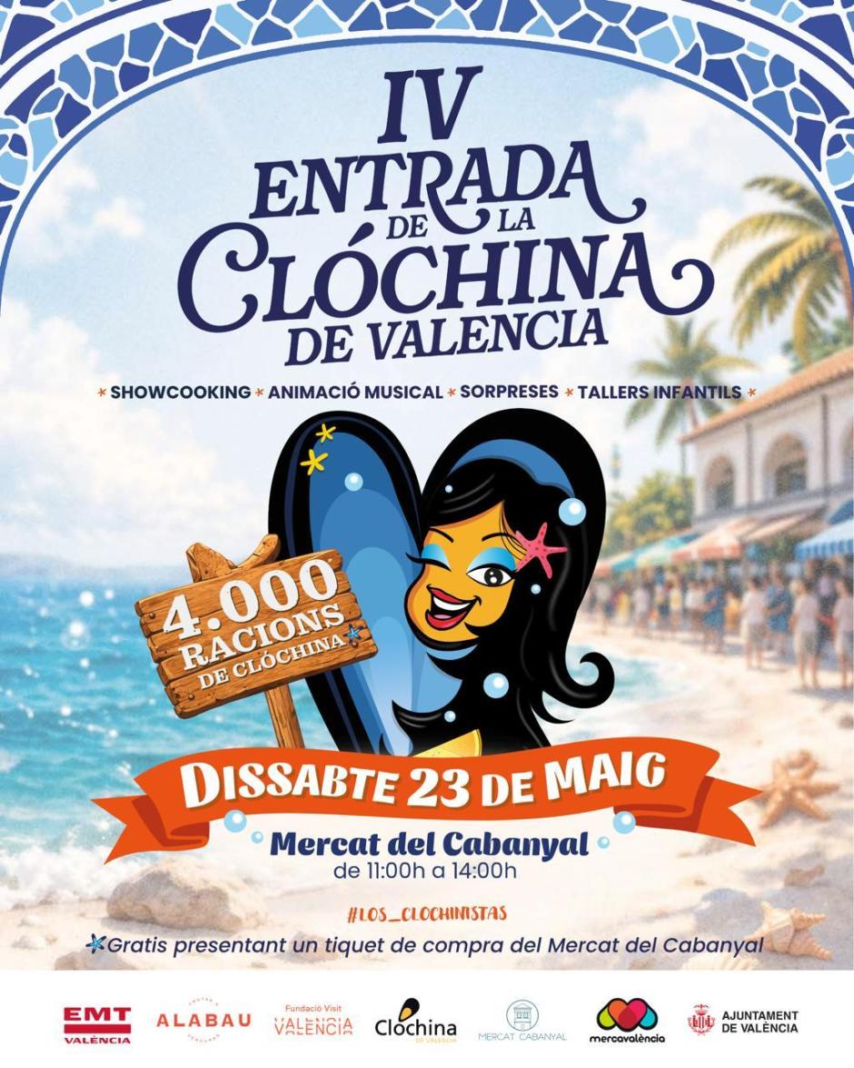 Imagen del cartel promocional de la IV Entrada de la Clóchina de Valencia