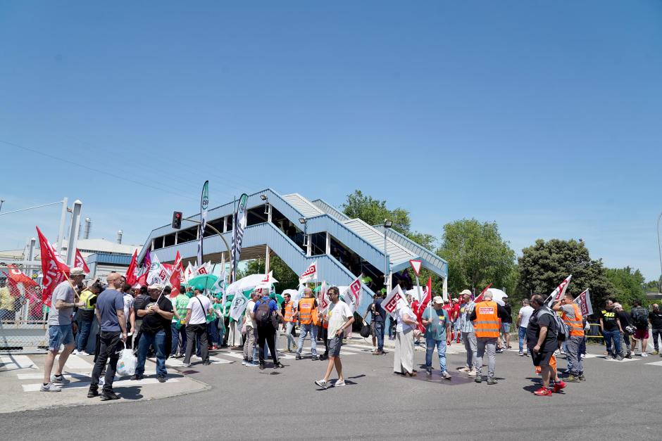 Concentración de los trabajadores de Renault en Valladolid