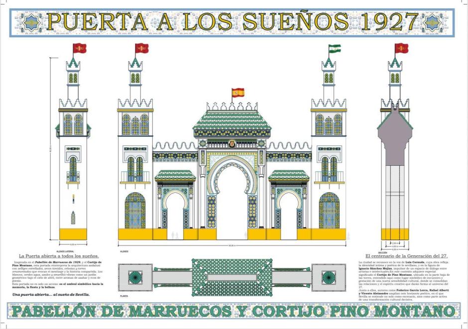 Diseño de la portada de la Feria de Abril de Sevilla de 2027