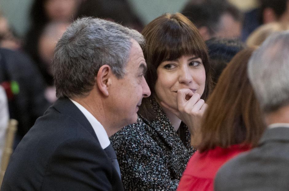 Imagen de archivo del expresidente del Gobierno José Luis Rodríguez Zapatero y la ministra de Ciencia e Innovación, Diana Morant.