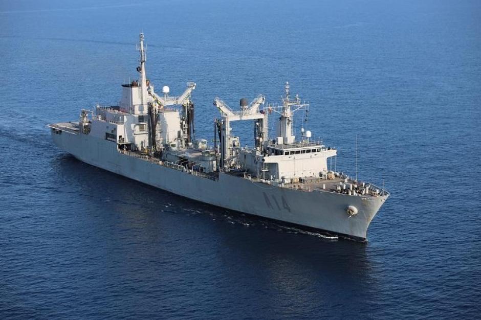 El Buque de Aprovisionamiento de Combate (BAC) Patiño (A-14) de la Armada española
