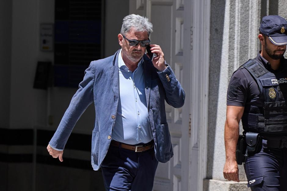 El administrador único de Servinaba Antxon Alonso sale del Tribunal Supremo