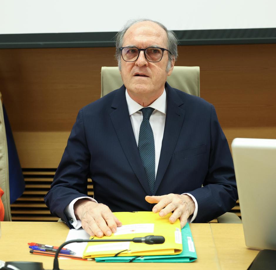 El Defensor del Pueblo, Ángel Gabilondo, este martes en el Congreso de los Diputados
