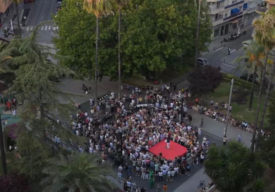 Imagen del acto de Diana Morant en Gandía.