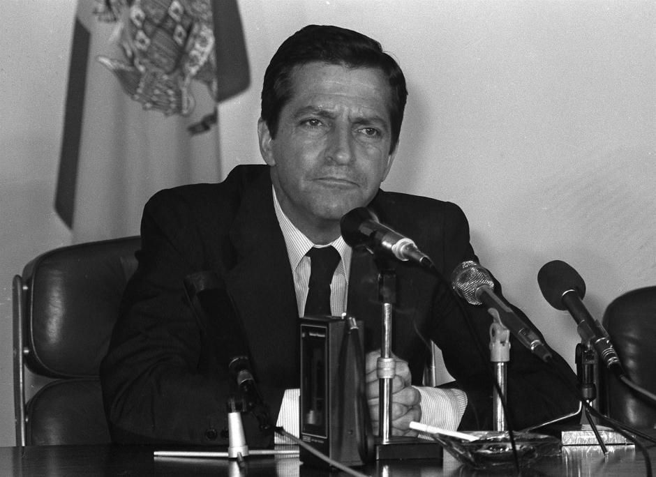 Suárez, en 1979, durante un viaje a Brasil