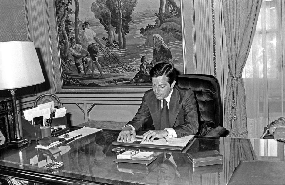 En su despacho del Palacio de La Moncloa en junio de 1977