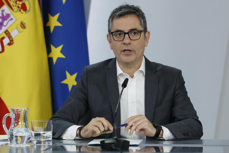 El ministro español de la Presidencia, Justicia y Relaciones con las Cortes, Félix Bolaños