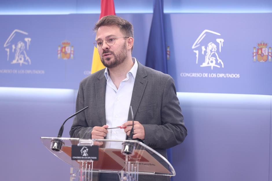 El portavoz adjunto de Sumar en el Congreso de los Diputados y miembro de Compromís, Alberto Ibáñez