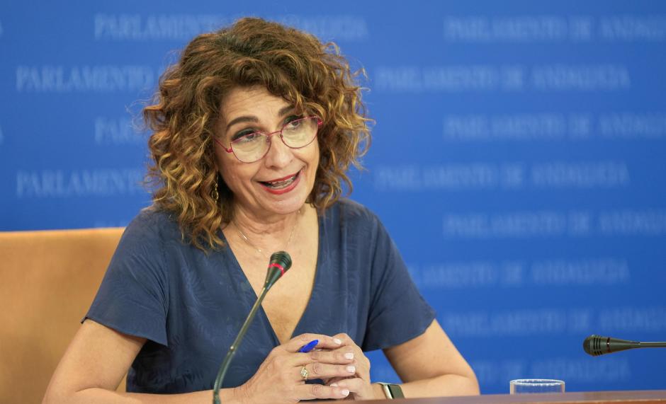 La secretaria general del PSOE-A y portavoz del Grupo Parlamentario Socialista, María Jesús Montero