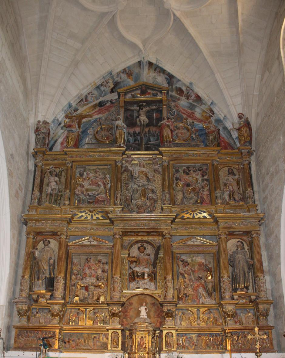 Retablo mayor de la iglesia de San Esteban Protomártir de Mazuela, Burgos
