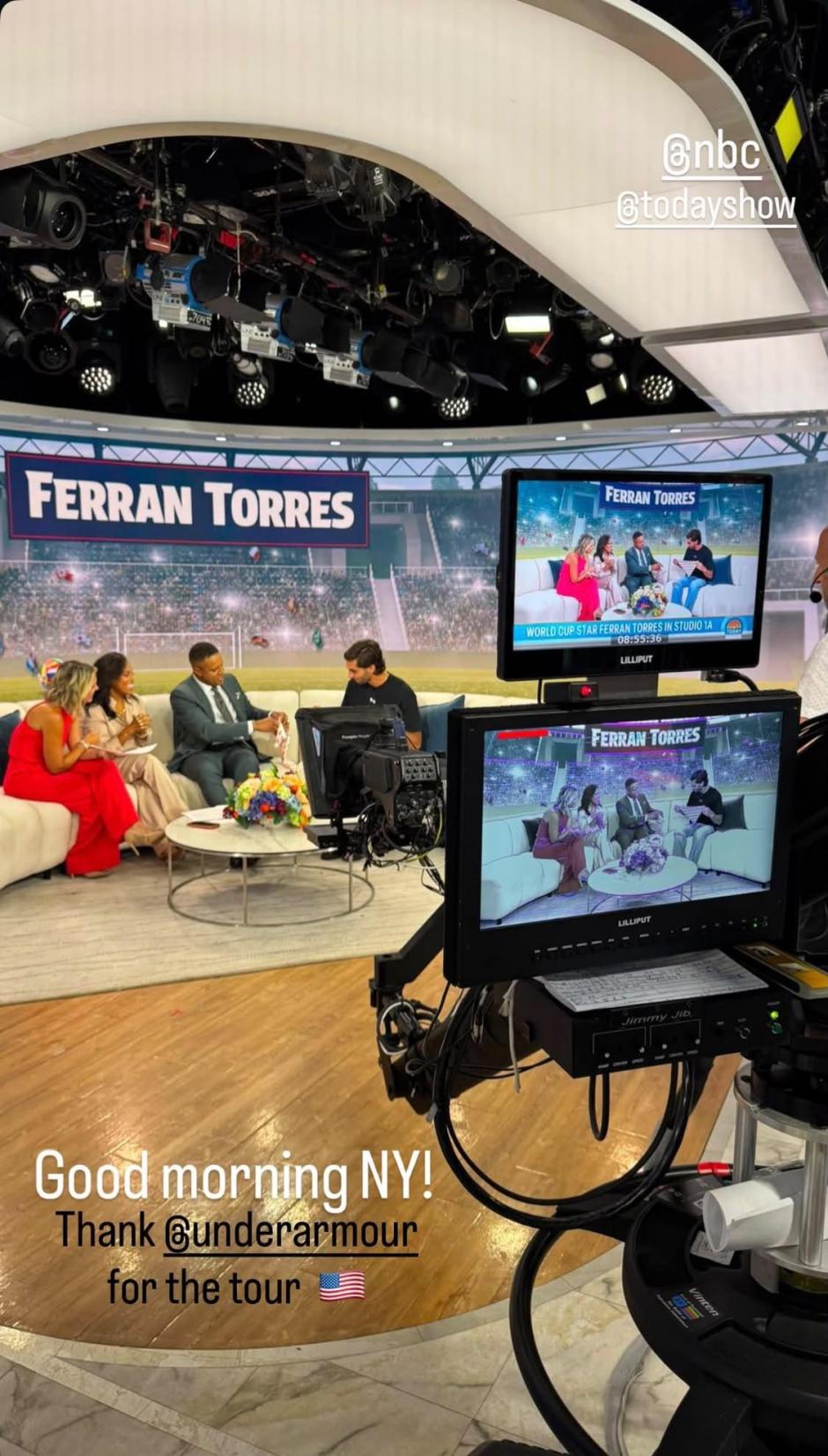 Ferran Torres en un programa estadounidense