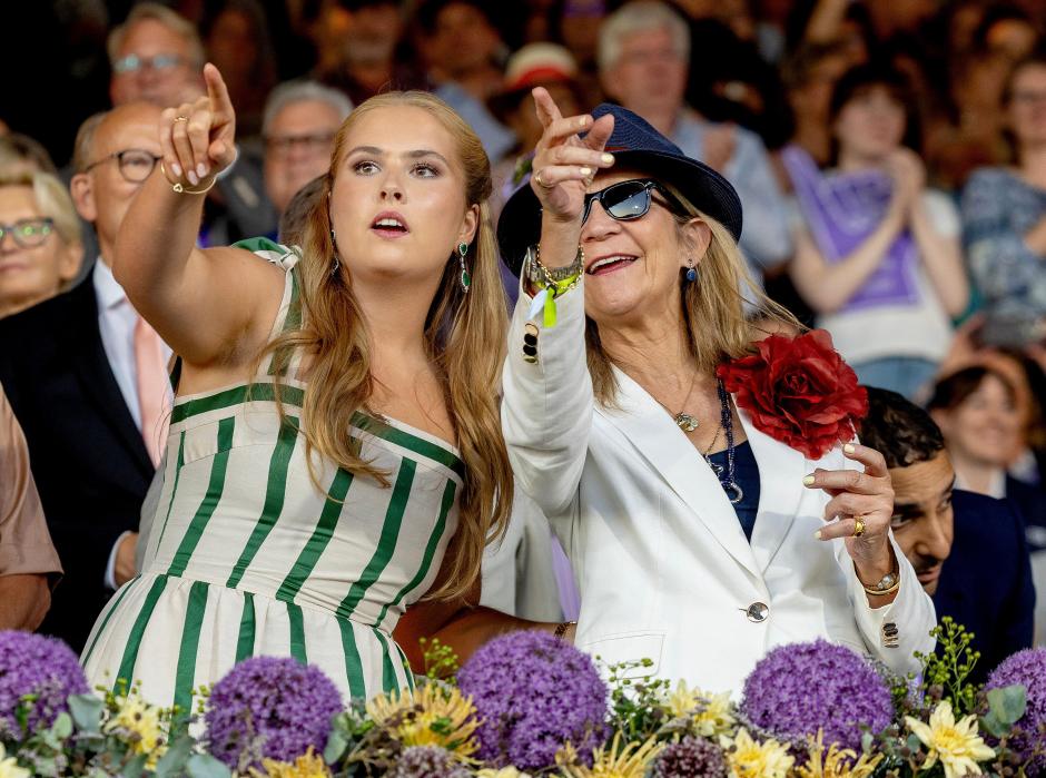 La Princesa Amalia de los Países Bajos y la Infanta Elena