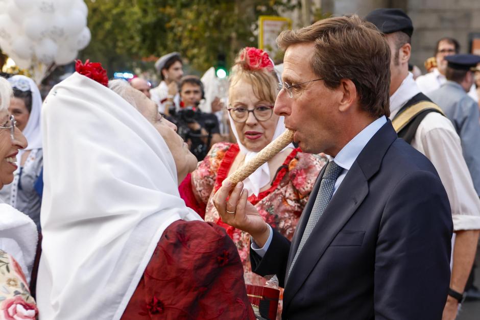Jose Luis Martinez-Almeida attending the day of the " Virgen de la Paloma" celebrations in Madrid on Saturday, 15 August 2026