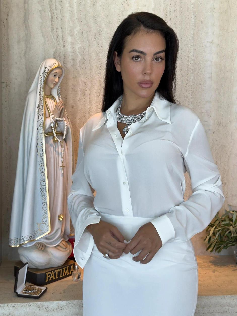 Georgina Rodríguez el día de su boda