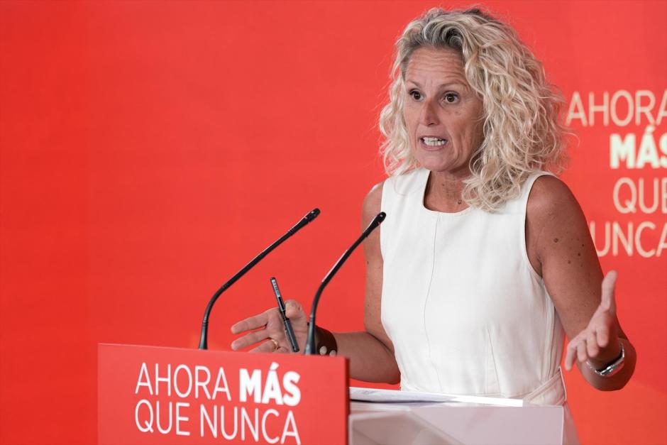 La portavoz de la Ejecutiva Federal del PSOE, Montse Mínguez