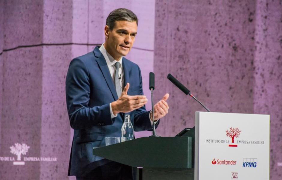 Sánchez, en el Congreso de la Empres Familiar de 2018