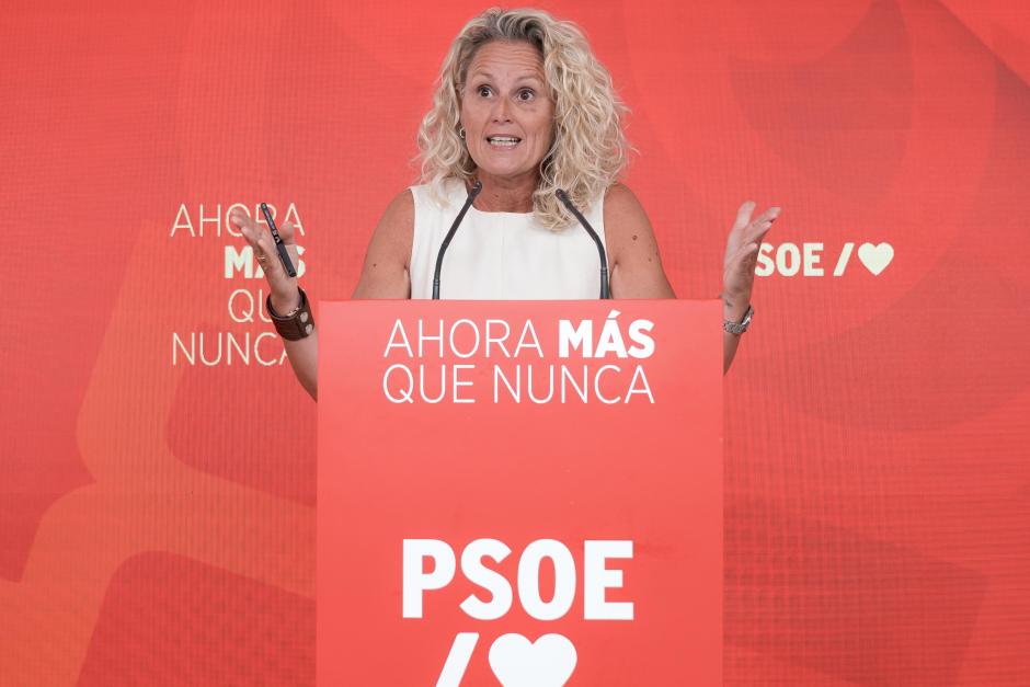 Montse Mínguez, portavoz del PSOE