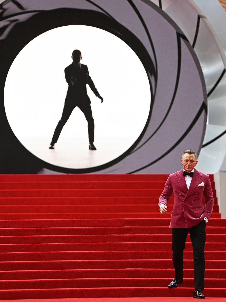 Daniel Craig en la premiere en Londres de 007