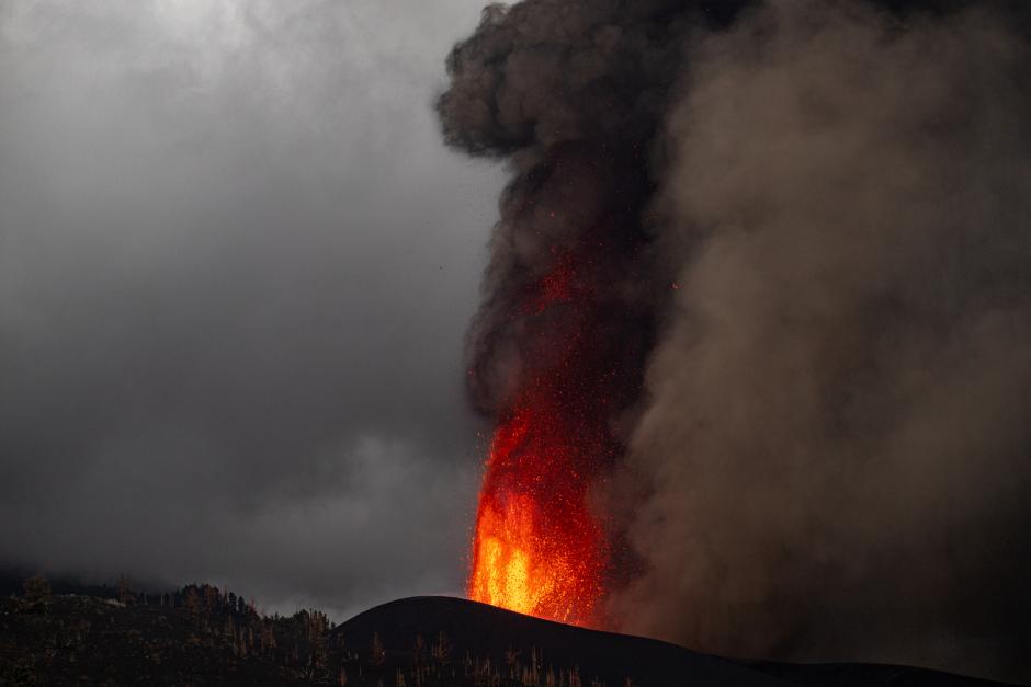 El volcán de La Palma durante la primera semana de erupción