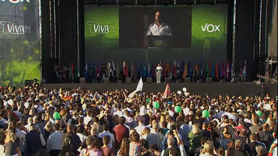 Santiago Abascal, mitin Viva 21