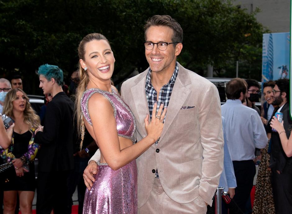 Actors Ryan Reynolds and Blake Lively attending premiere of "Free Guy"  on Tuesday, Aug. 3, 2021, in New York.