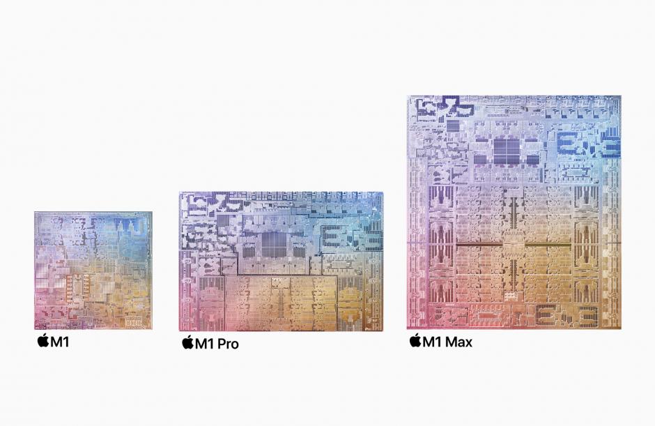 Comparativa de los diferentes chips M1 de Apple
