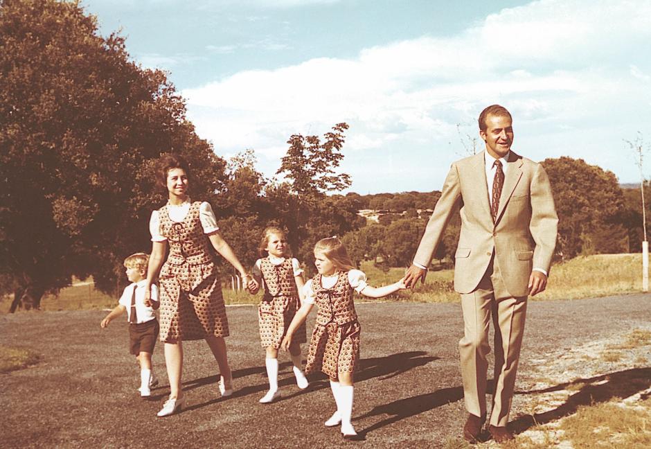 Foto de archivo de la familia Real Española en1975(AP-PHOTO)