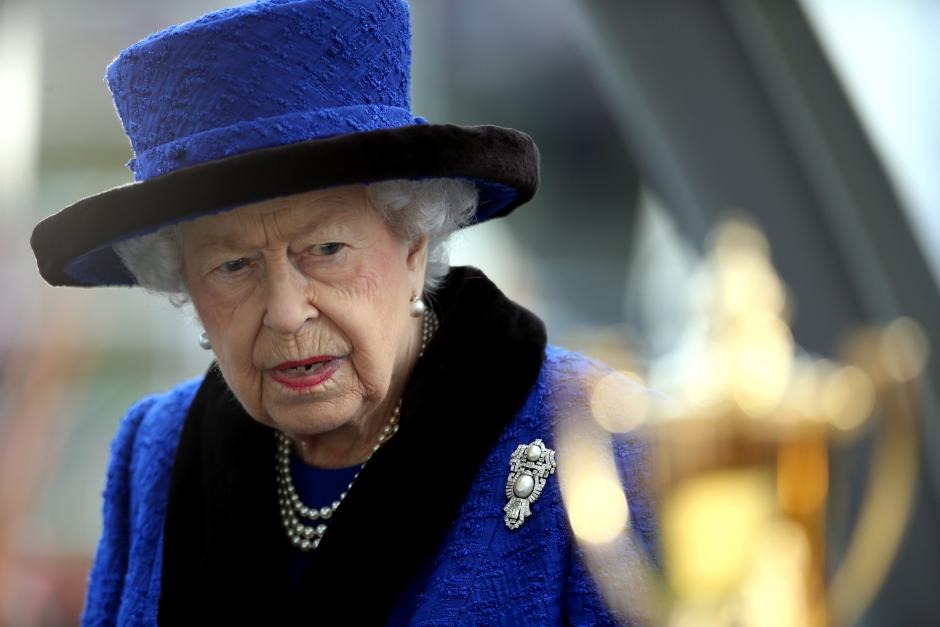 Queen Elizabeth II during the Qipco British Champions Day at Ascot Racecourse. Picture date: Saturday October 16, 2021. *** Local Caption *** .