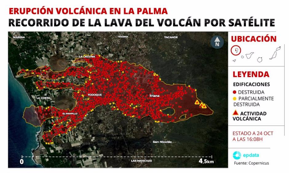 Mapa del recorrido de la lava en el volcán de La Palma por el satélite Copernicus 

Mapa del recorrido de la lava en el volcán de La Palma por satélite:

SOCIEDAD ESPAÑA EUROPA ISLAS CANARIAS AUTONOMÍAS
EPDATA