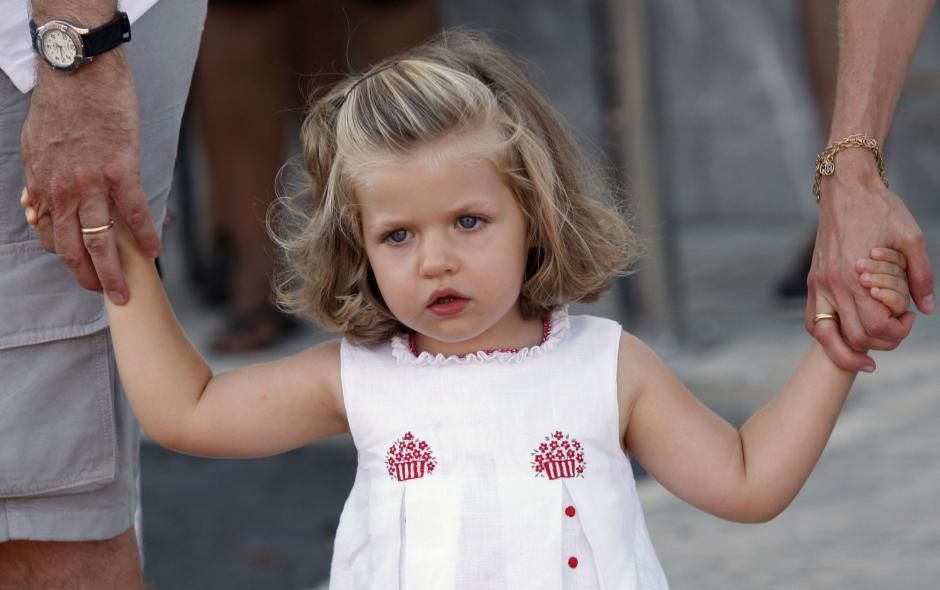 Princess Leonor during the 27th King's Cup sailing race in Palma de Mallorca, Spain, on Tuesday, July 29, 2008.