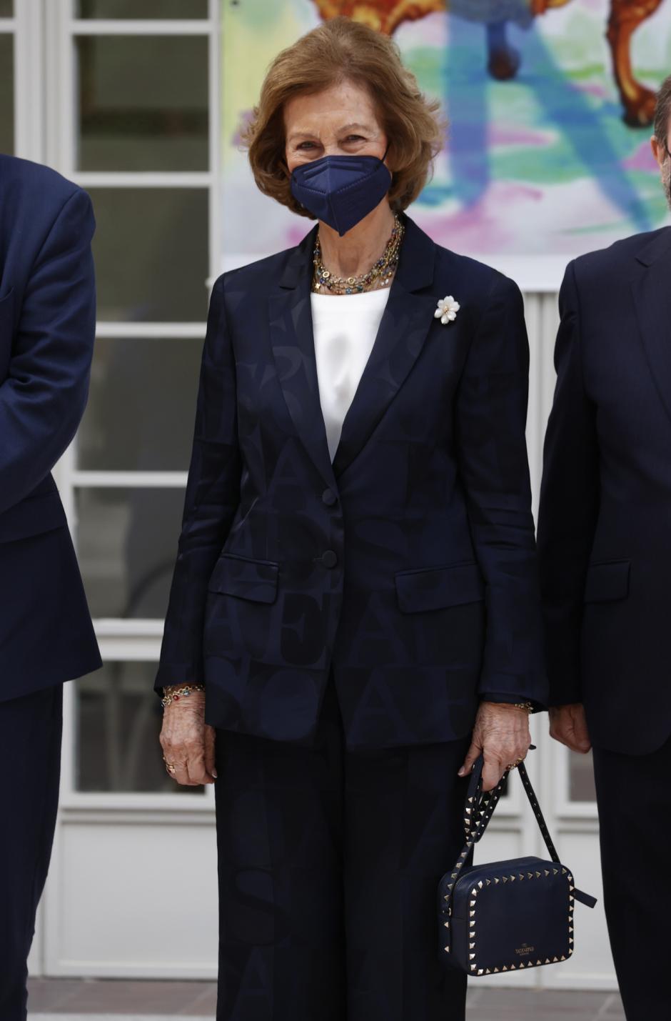 Emeritus Spanish Queen Sofia  at the 56th edition of the delivery of Reina Sofia de Pintura y Escultura awards in Madrid on Wednesday, 15 September 2021.