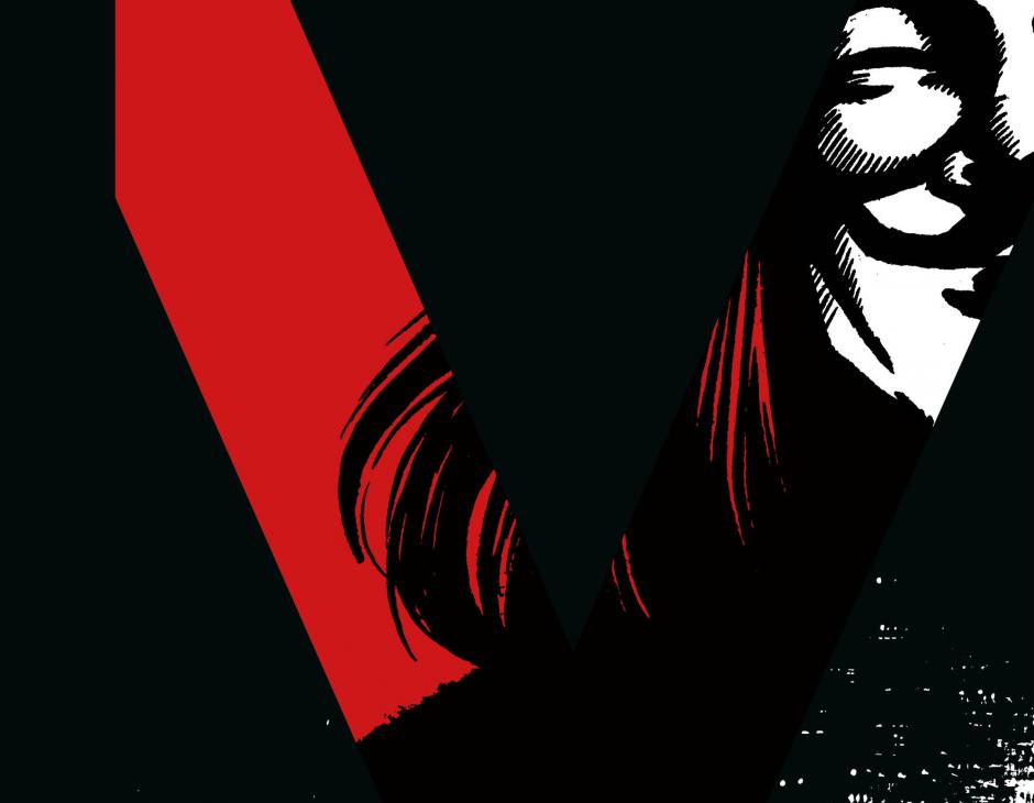 La famosa máscara de 'V de Vendetta' utilizada también por Anonimous