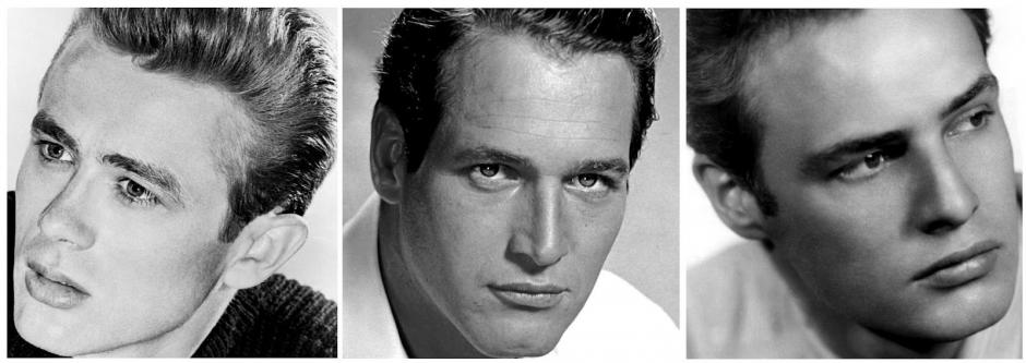 James Dean, Paul Newman y Marlon Brando, tres de los galanes clásicos de Hollywood