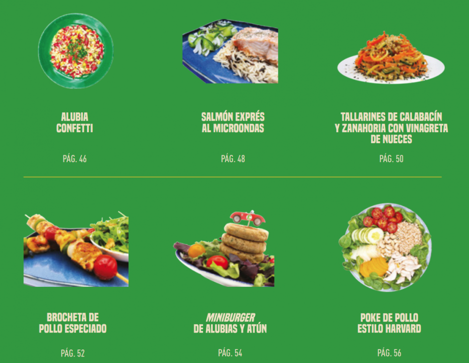 Algunos de los platos principales de la guía de Garzón