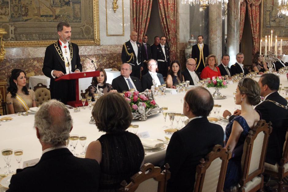 Cena de Gala con el presidente de Perú, Ollanta Humala, en 2015