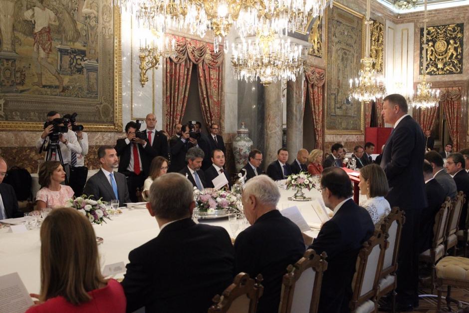 Cena de Gala con el presidente de Rumanía, en 2015