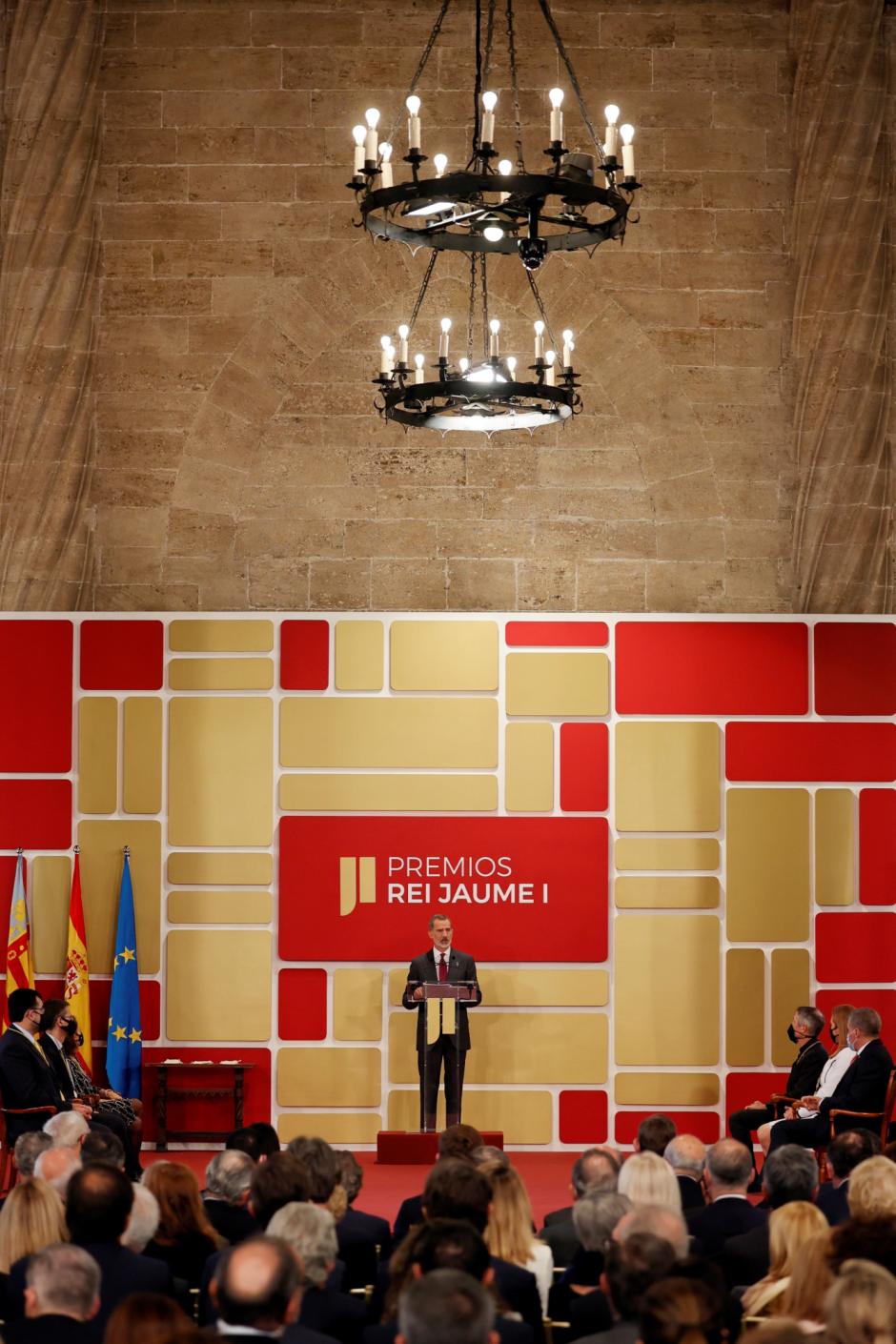 Felipe VI en la Lonja de la Seda, Valencia.