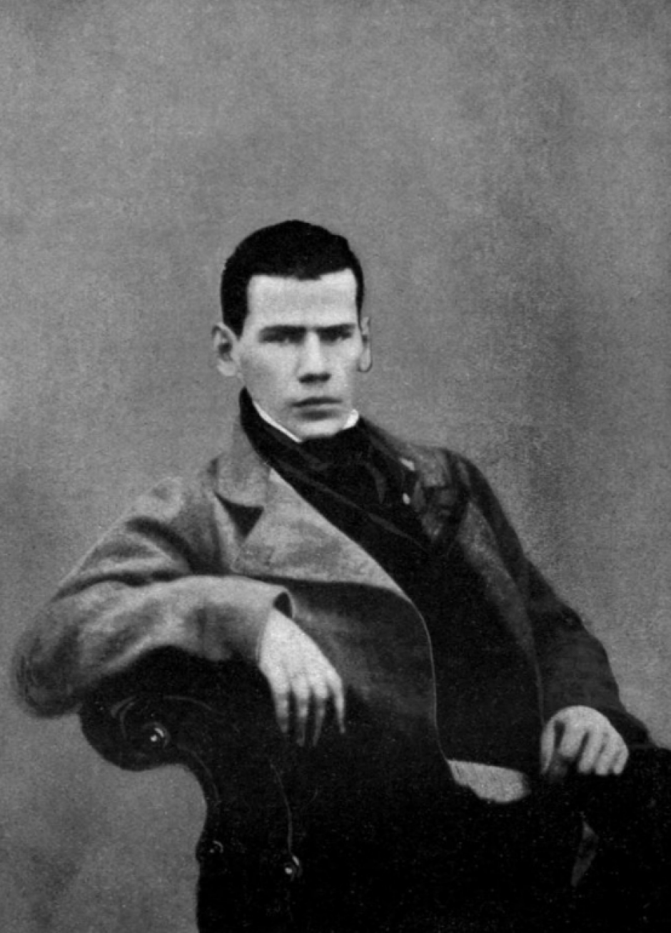 Tolstoi con 20 años, en 1848