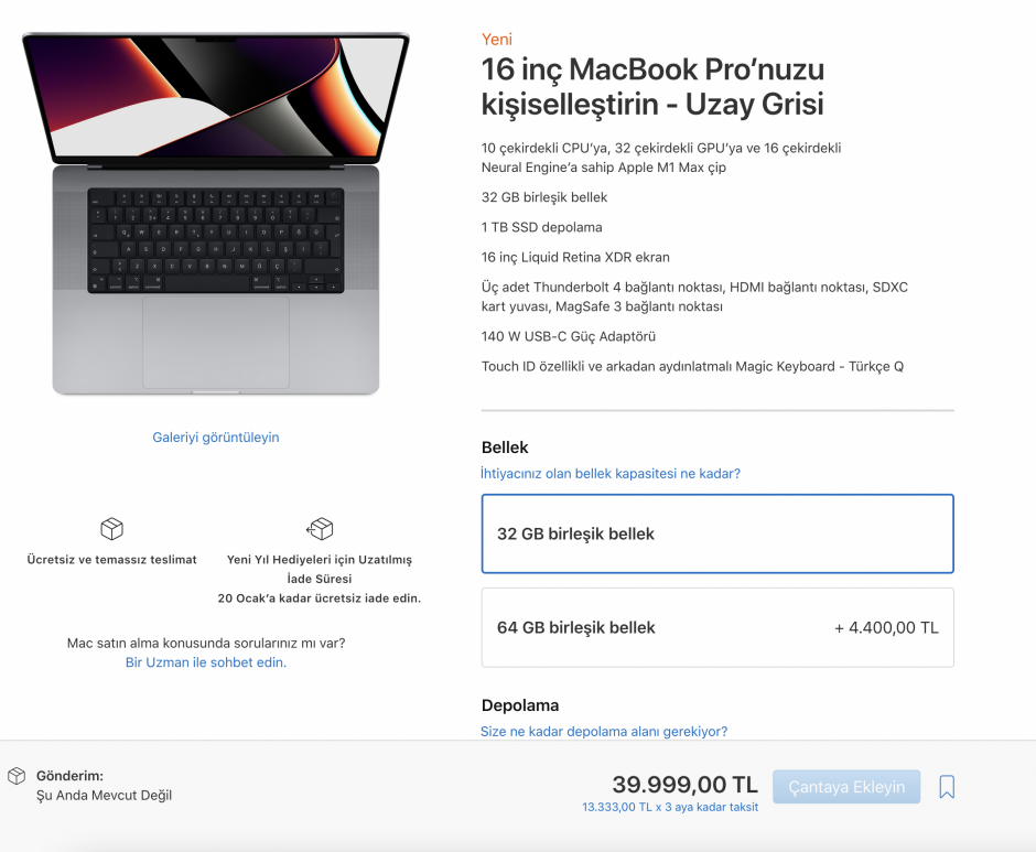 El MacBook Pro de 16'' es el producto con más diferencia de precia respecto al euro