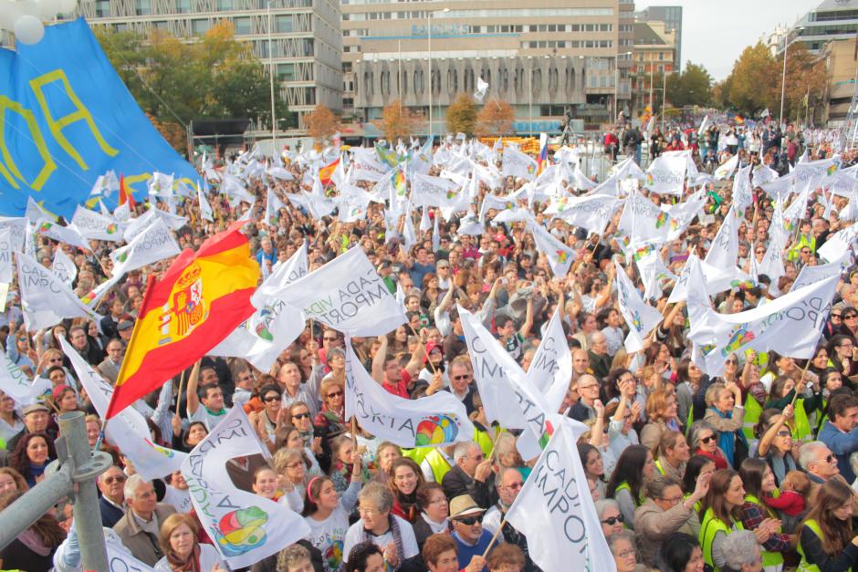 Imagen de la concentración organizada el Madrid el 22 de noviembre